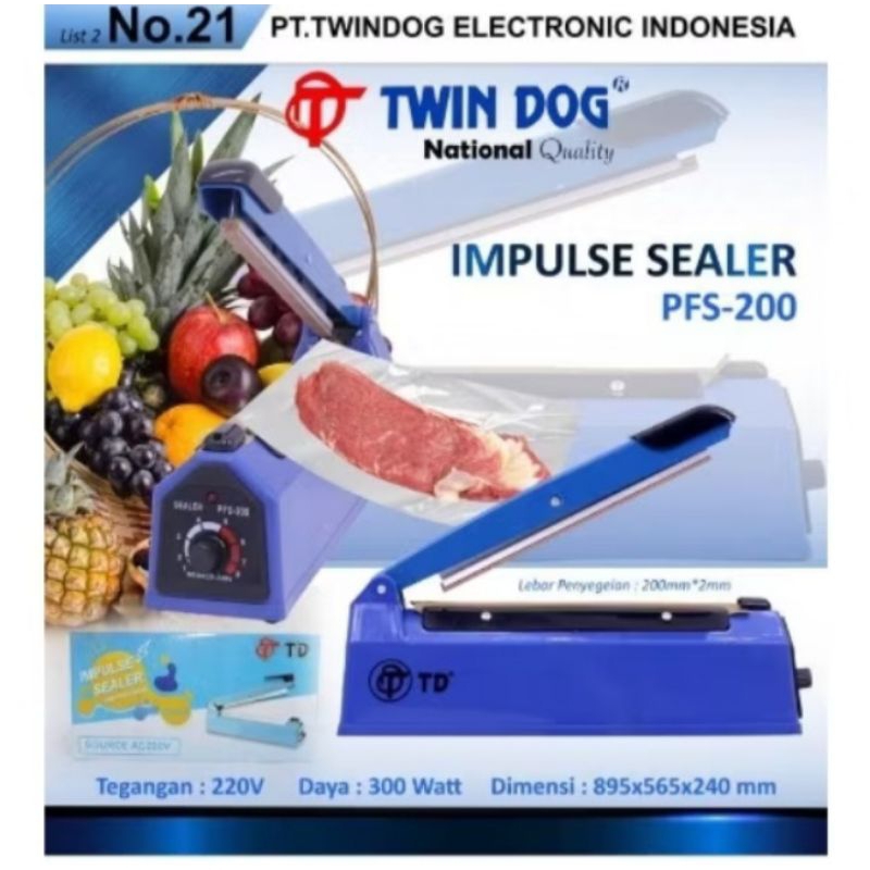 TD Alat Press Plastik Sealer Impulse Sealer Plastik PFS-200 PFS-300