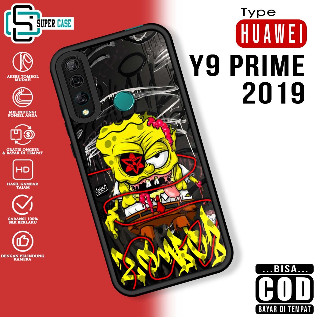 Case Hp For HUAWEI Y9 PRIME 2019 ZMB SoftCase Glossy casing Handphone Silikon Glass