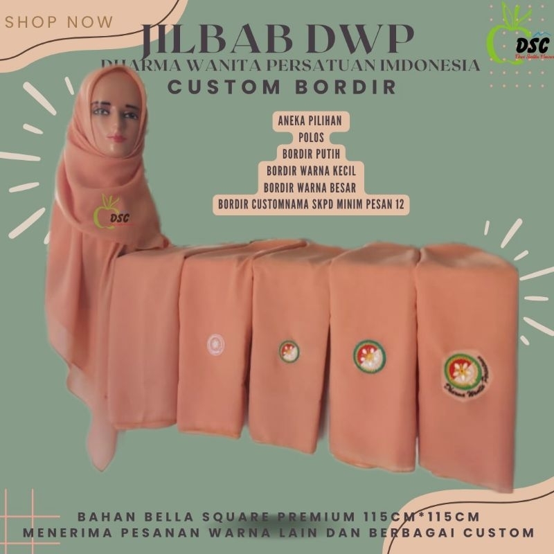 Jilbab DWP /Dharma Wanita Persatuan Premium