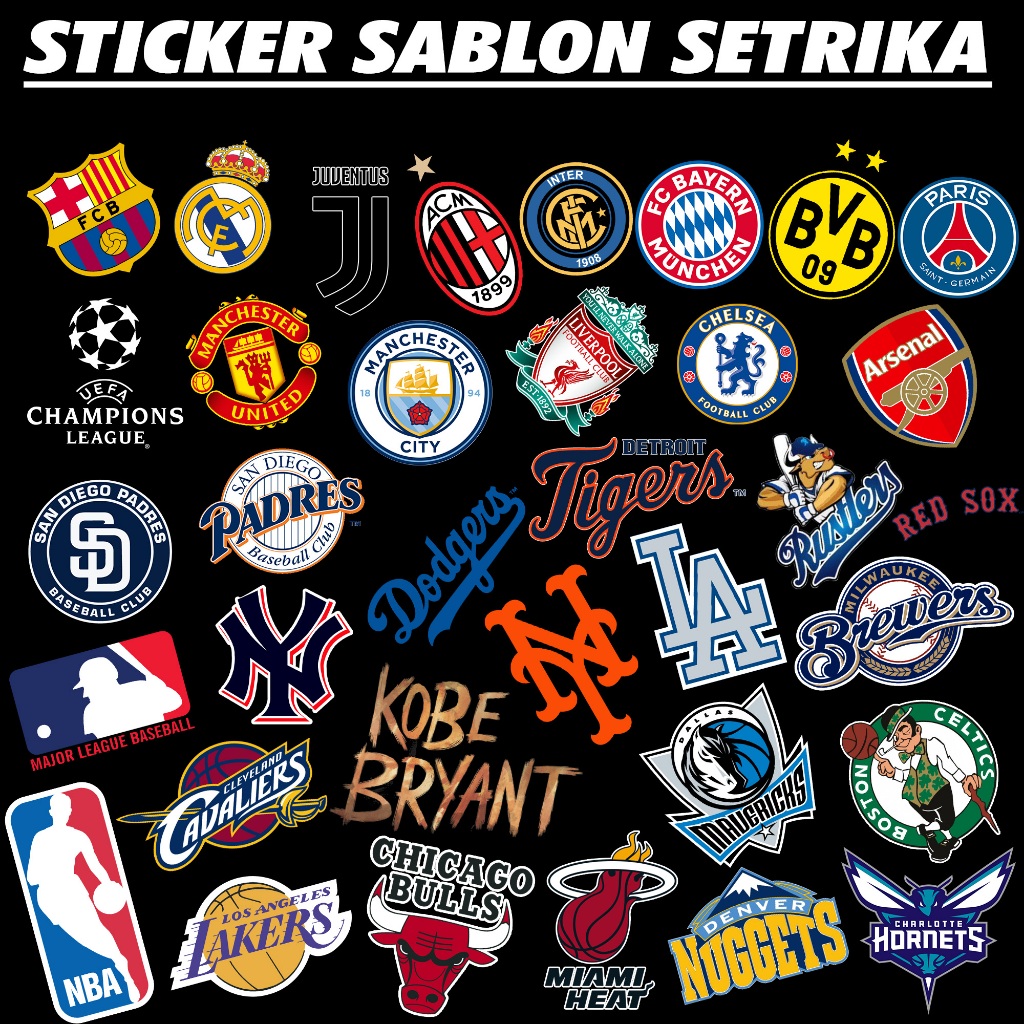 

Sablon Setrika Sablon Baju TEMA EMBLEM LOGO CLUB Sablon DTF Printing Sticker Baju (Sticker Only)