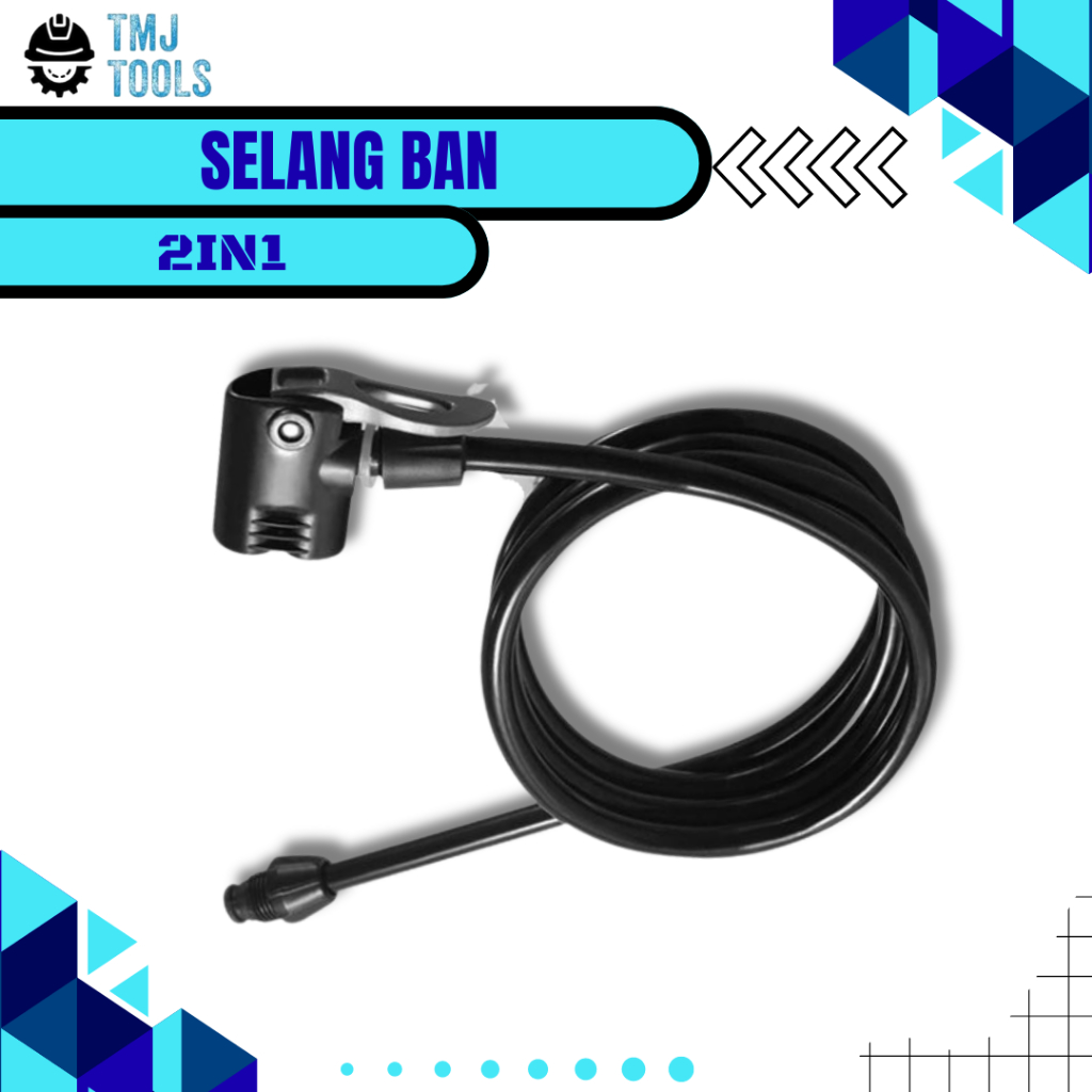 Selang Pompa Ban Sepeda Motor Mobil Tekuk Lentur Slang Handpump Bola Selank Pompa Tangan Sepeda Onte