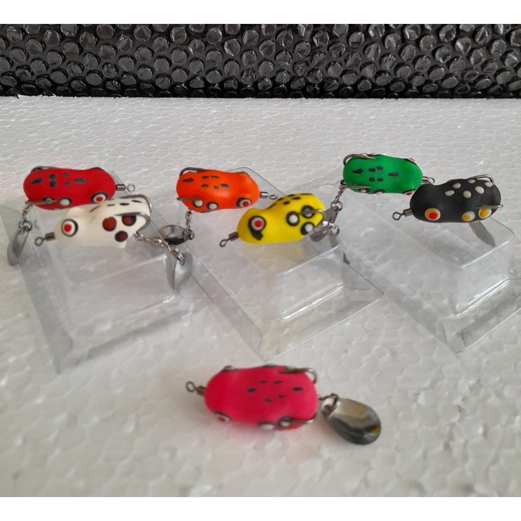 soft frog 3 cm umpan casting ikan gabus umpan tiruan