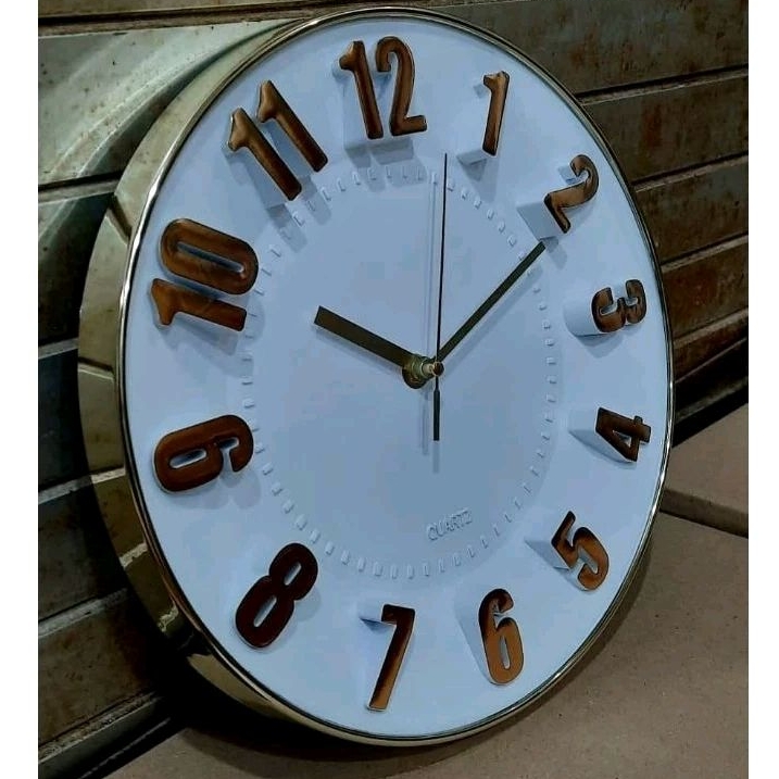 Jam Dinding Angka Timbul Desain Kaligrafi