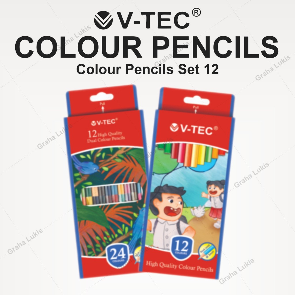 

V-TEC Pencil Colours Set - Pensil Warna Set 12