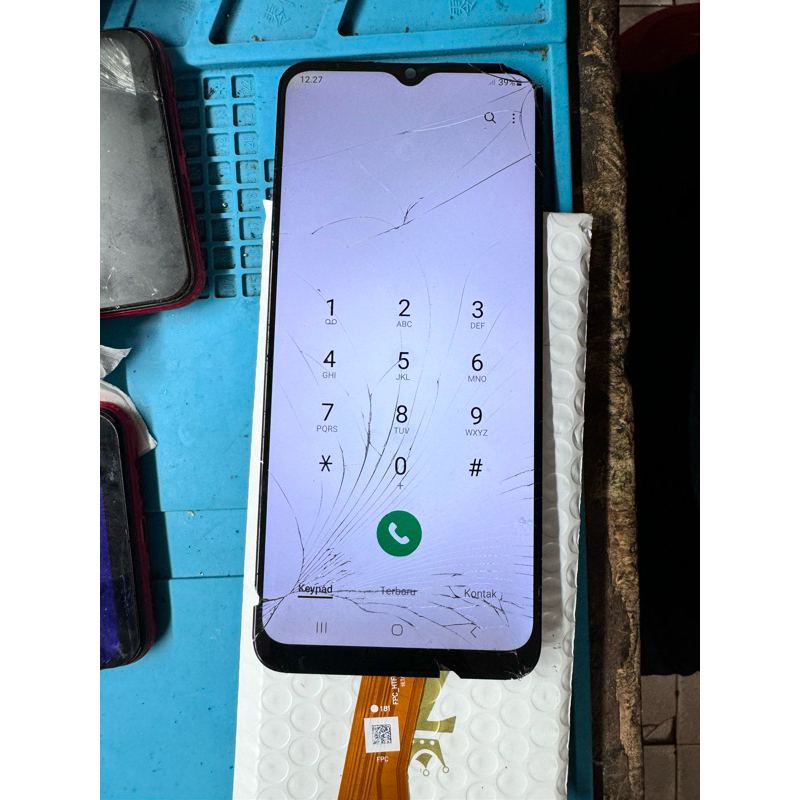 LCD ORIGINAL COPOTAN SAMSUNG A03s MINUS TS PECAH