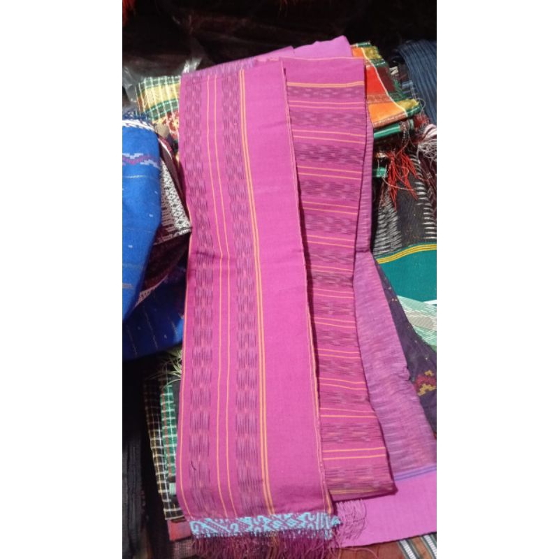 SONGKET LANGKA TENUN TANGAN TARUTUNG SONGKET BATAK UNIK PINK LAVENDER