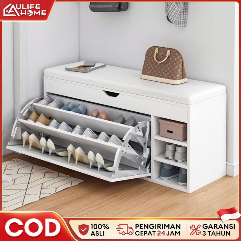 Rak Sepatu Duduk Sofa Rak Sepatu Rak Sepatu dan Bangku MultifungsI Lemari Sepatu Dengan Dudukan Sofa