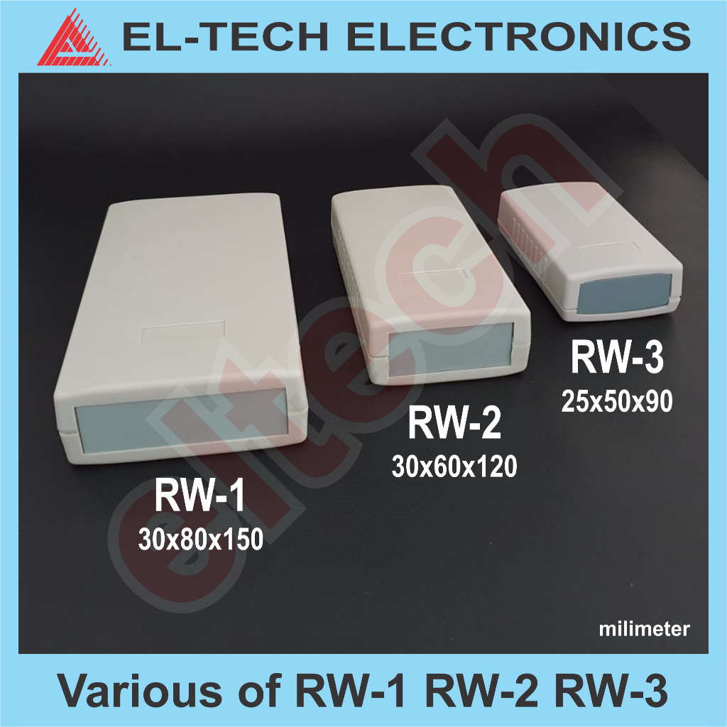 Box RW1 (30x80x150mm) RW2 (30x60x120mm) RW3 (25x50x90mm) Bok Boks Kotak Case Casing Plastic Plastik 