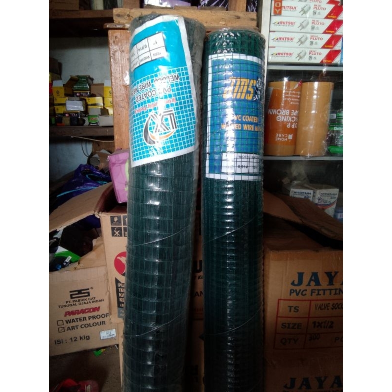 kawat loket hijau 1 rol. uk 1/2" _ 1"