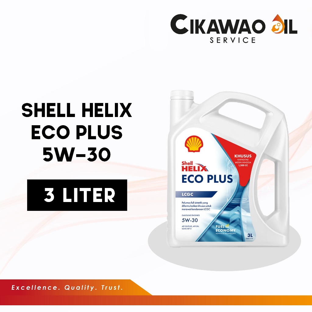 Oli Mobil Shell Helix ECO Plus 5W-30 3L