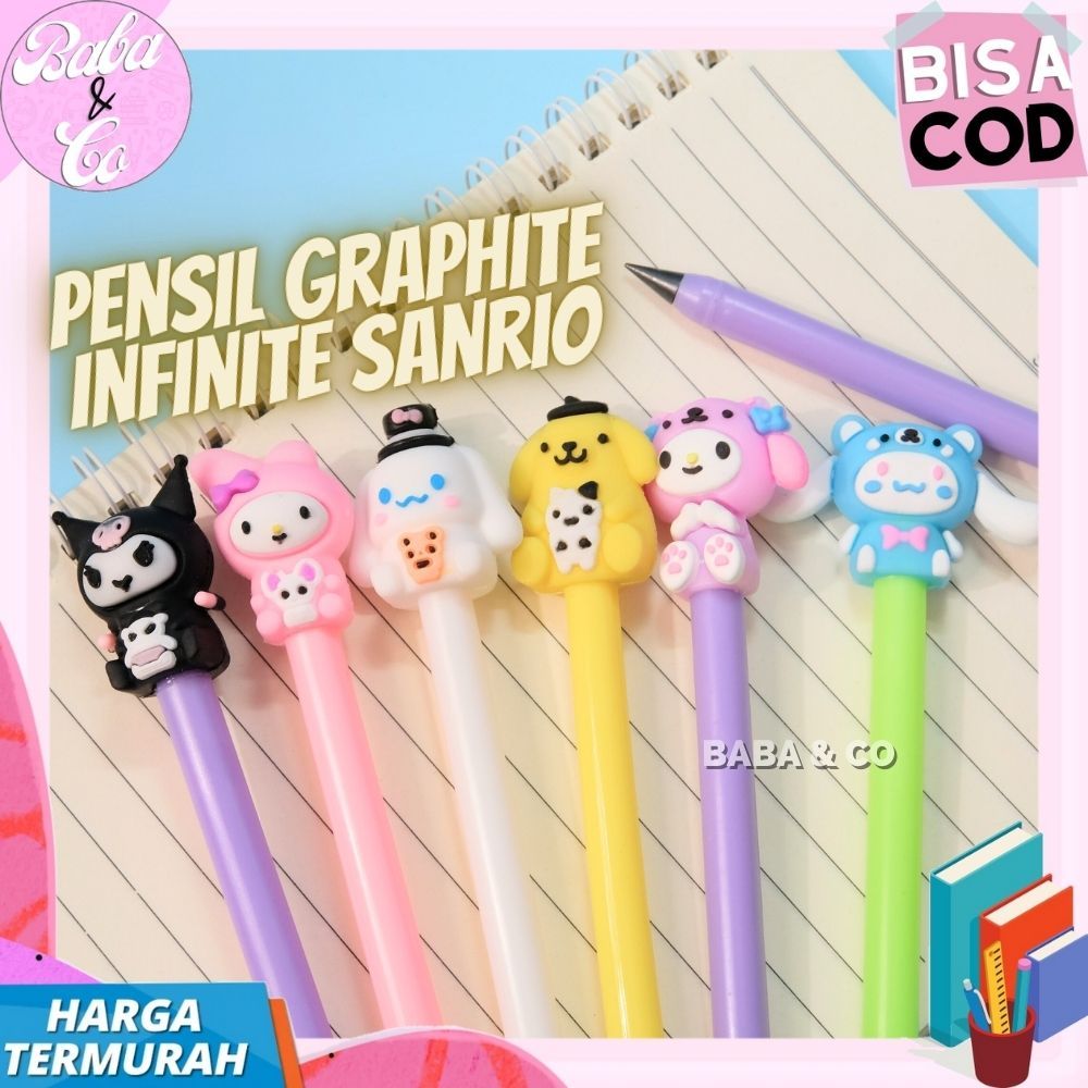 

PENSIL SANRIO PENSIL GRAPHITE INFINITE SANRIO LUCU UNIK PENSIL ABADI SANRIO ALAT TULIS SEKOALH FANCY SANRIO PENSIL GRAPHITE ABADI