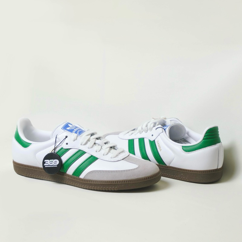 Adidas samba white green (original 100%)