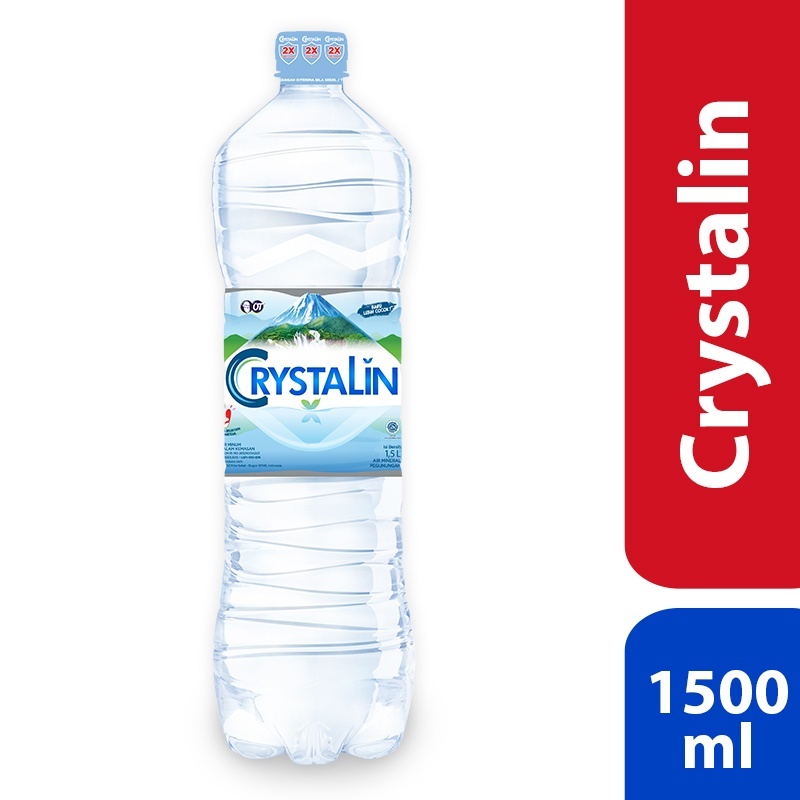 

Crystalline 1.5 Liter Air Mineral Crystalin 1 Krat isi 12 Botol