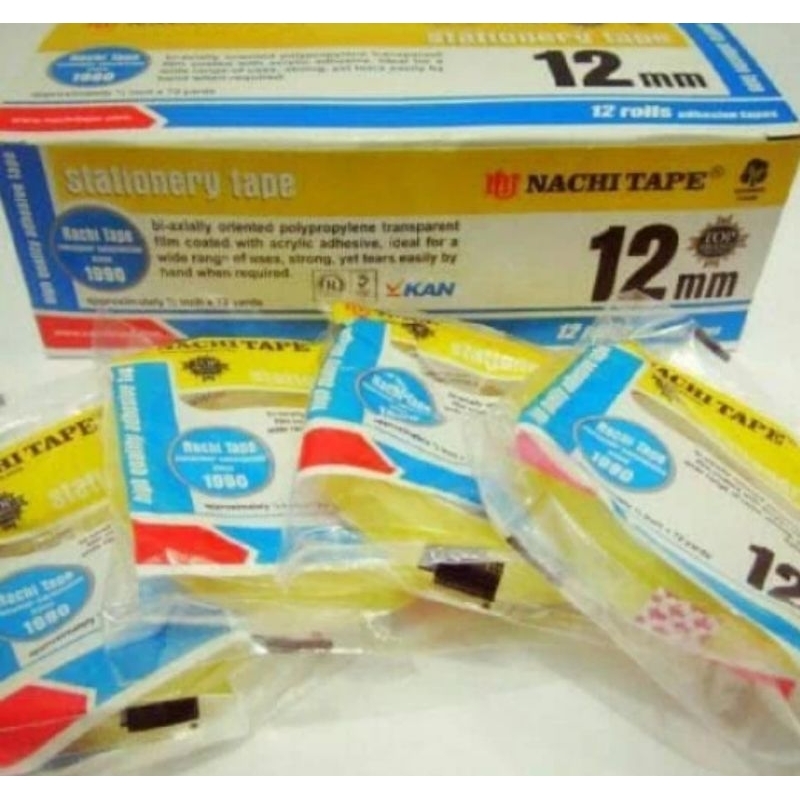 

Isolasi Tape Nachi 12mm x 72yard (1 Pcs)