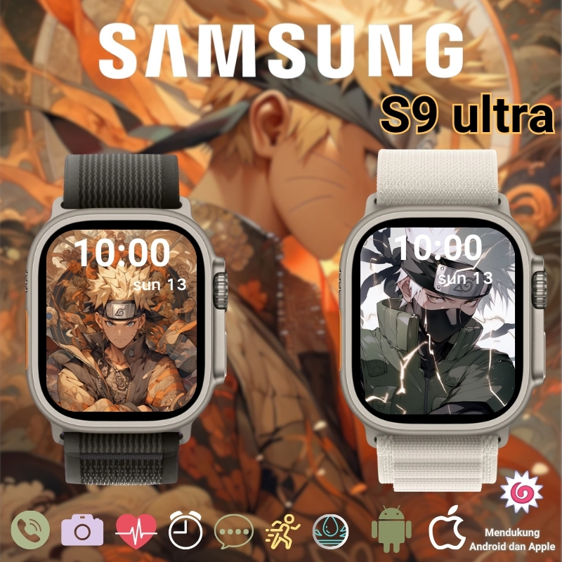 100% original Samsung SmartWatch S9 ultra pria smartwatch smartwatch wanita Nirkabel Panggilan Bluet