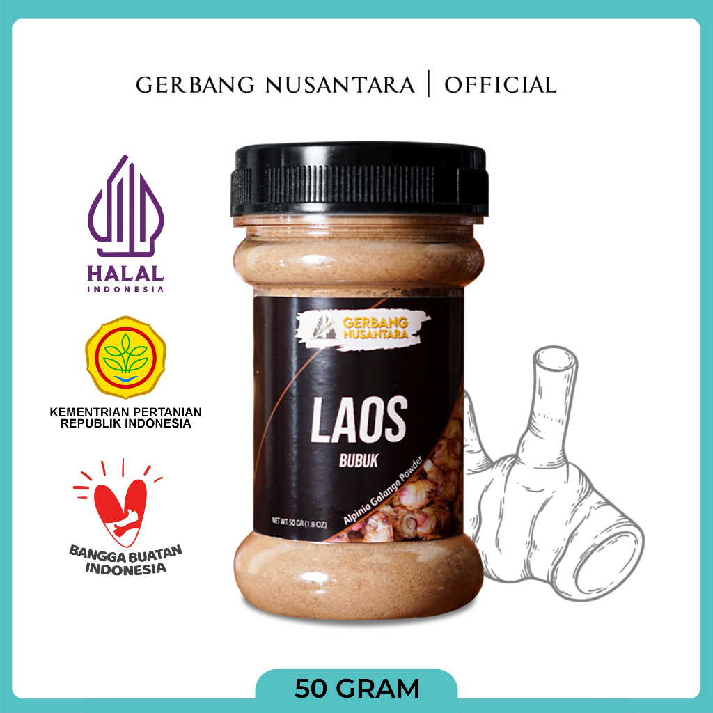 

Gerbang Nusantara - Laos Bubuk Bumbu Masak Dapur Rempah 50gr