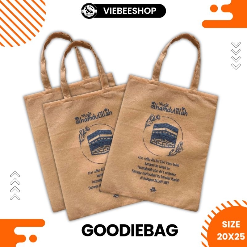 

SOUVENIR TAS OLEH OLEH HAJI UMROH TERMURAH TERLARIS GAMBAR KA'BAH READY SIAP KIRIM FLAT 20X25