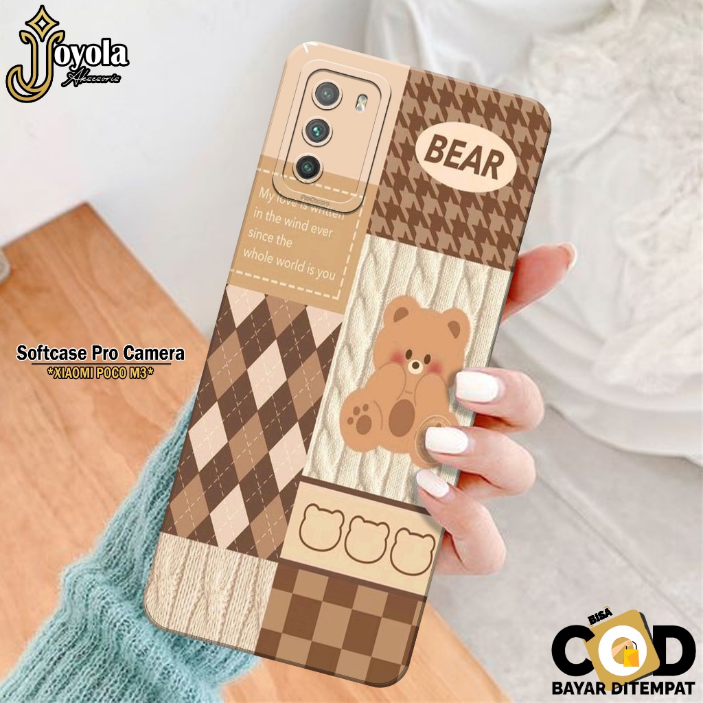 JOYOLA Case XIAOMI POCO M3 - Fahion Case Kartun - Softcase XIAOMI POCO M3 - Pro Camera - Casing XIAO