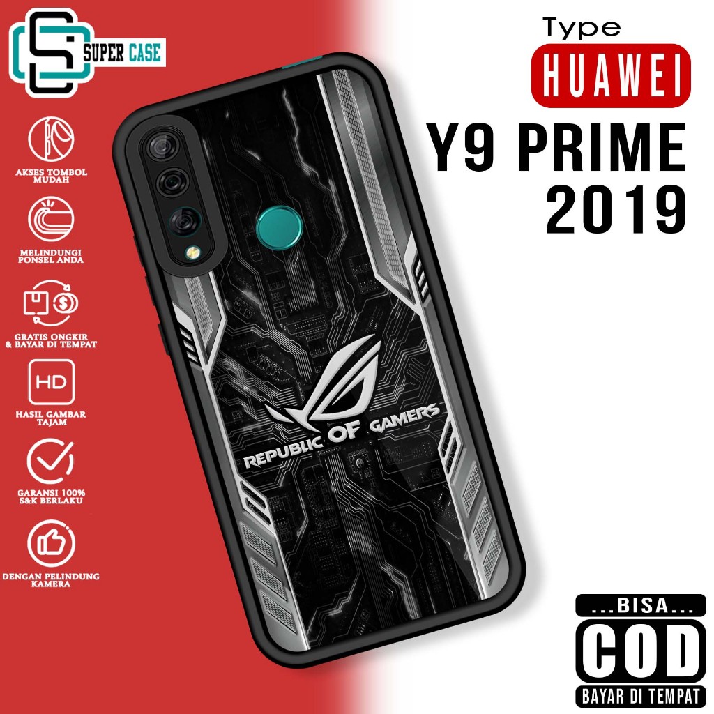 Case Hp For HUAWEI Y9 PRIME 2019 ROGN SoftCase Glossy casing Handphone Silikon Glass