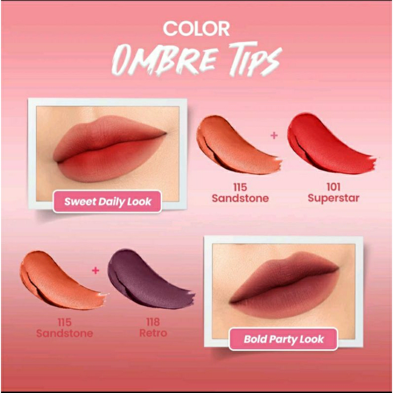 OMBRE LIPSTIK HANASUI ISI 2PCS