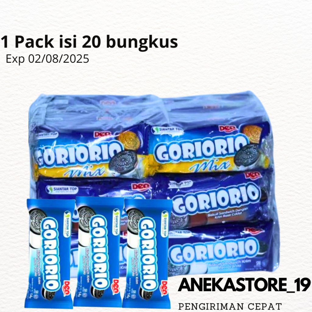 

[ANEKA] BISKUIT GORIORIO RASA KRIM VANILLA DAN WAFER CLASSIC KHONG GUAN HARGA PER 1 RENCENG