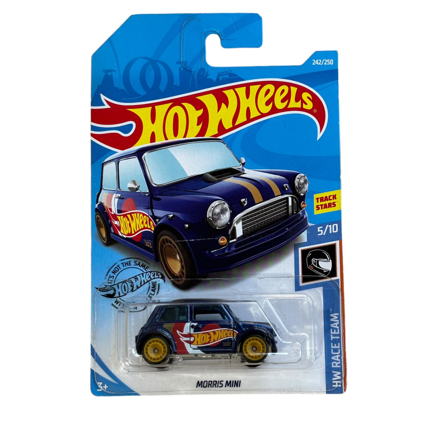 Hot Wheels Super Treasure Hunt Morris Mini Biru Card Indonesia FREE PROTEKTOR