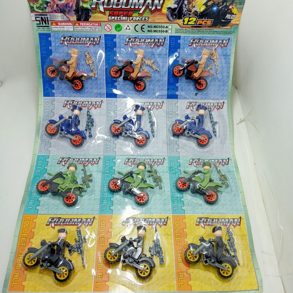 ECER Mainan Motor Roboman super special forces polisi tentara MC550-A