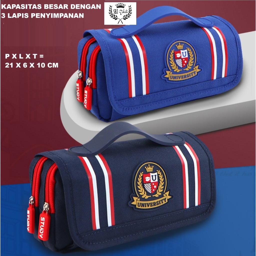 

Tempat pensil Kotak pensil softcase muat banyak Yome Premium