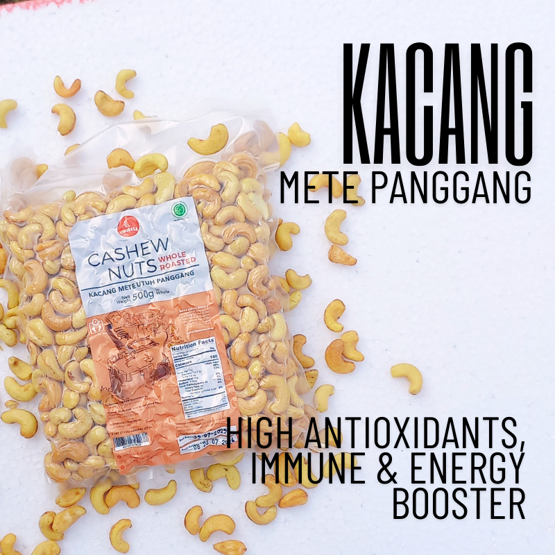 

Kacang Mede / Mete Panggang Timurasa - Cashew Roasted Whole 500g Gurih Aseli