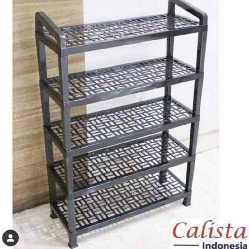 Rak Sepatu Cosmic Calista / Rak Sepatu Serbaguna Calista / Rak Sepatu Calista Abu
