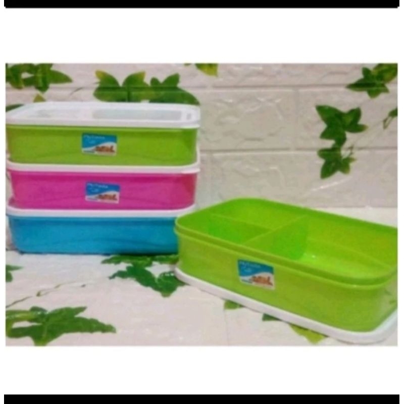 Kotak Makan Sekat KMP Mutiara / Lunch Box Sekat KMP