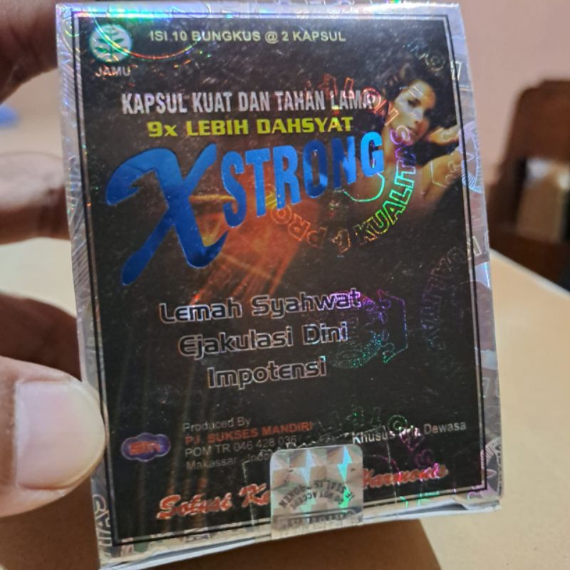 Kapsul Xstrong Original Kuat Dan Tahan Lama dimensi jempol