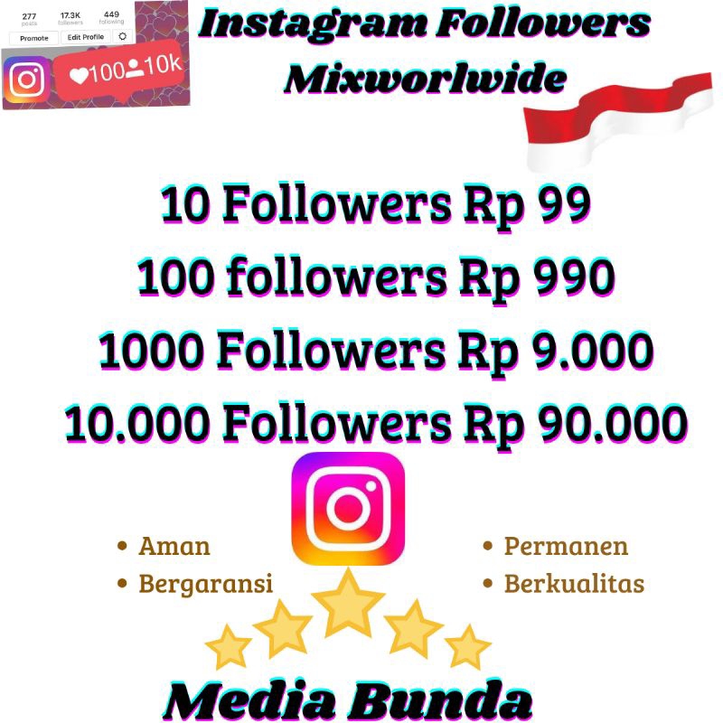 Follower Ig permanen bergaransi