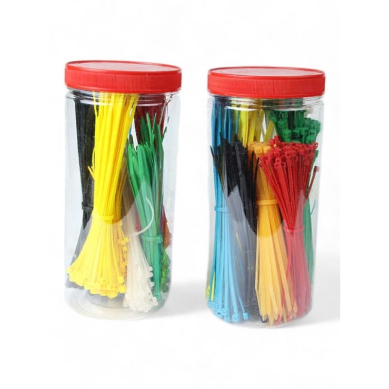 KABEL TIES MIX 1000 PCS / CABLE TIES WARNA WARNI / TALI SERUT KABEL / LOCKING NYLON CABLE TIES