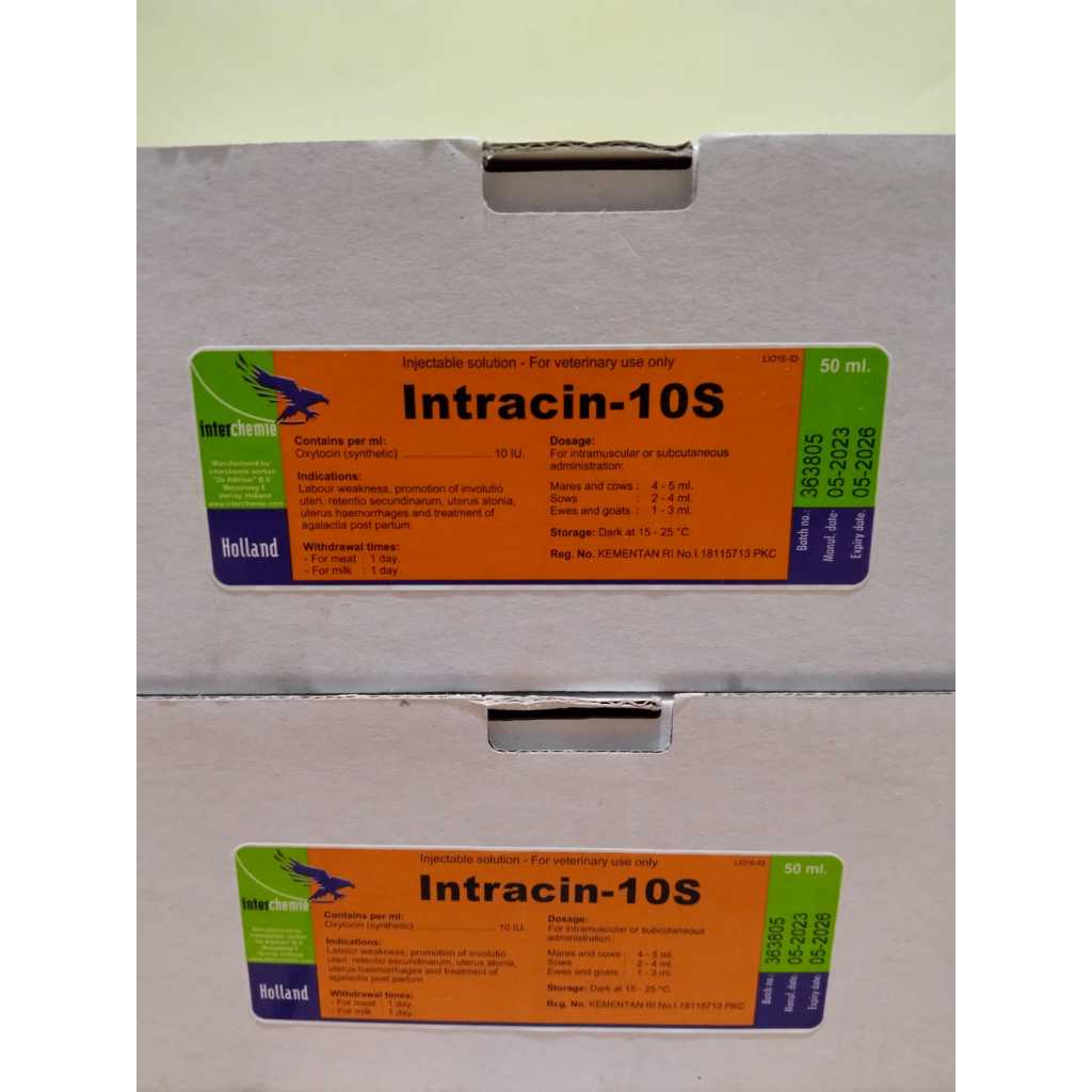 Intracin 10s- 50 ml (Pengganti oxytocin)