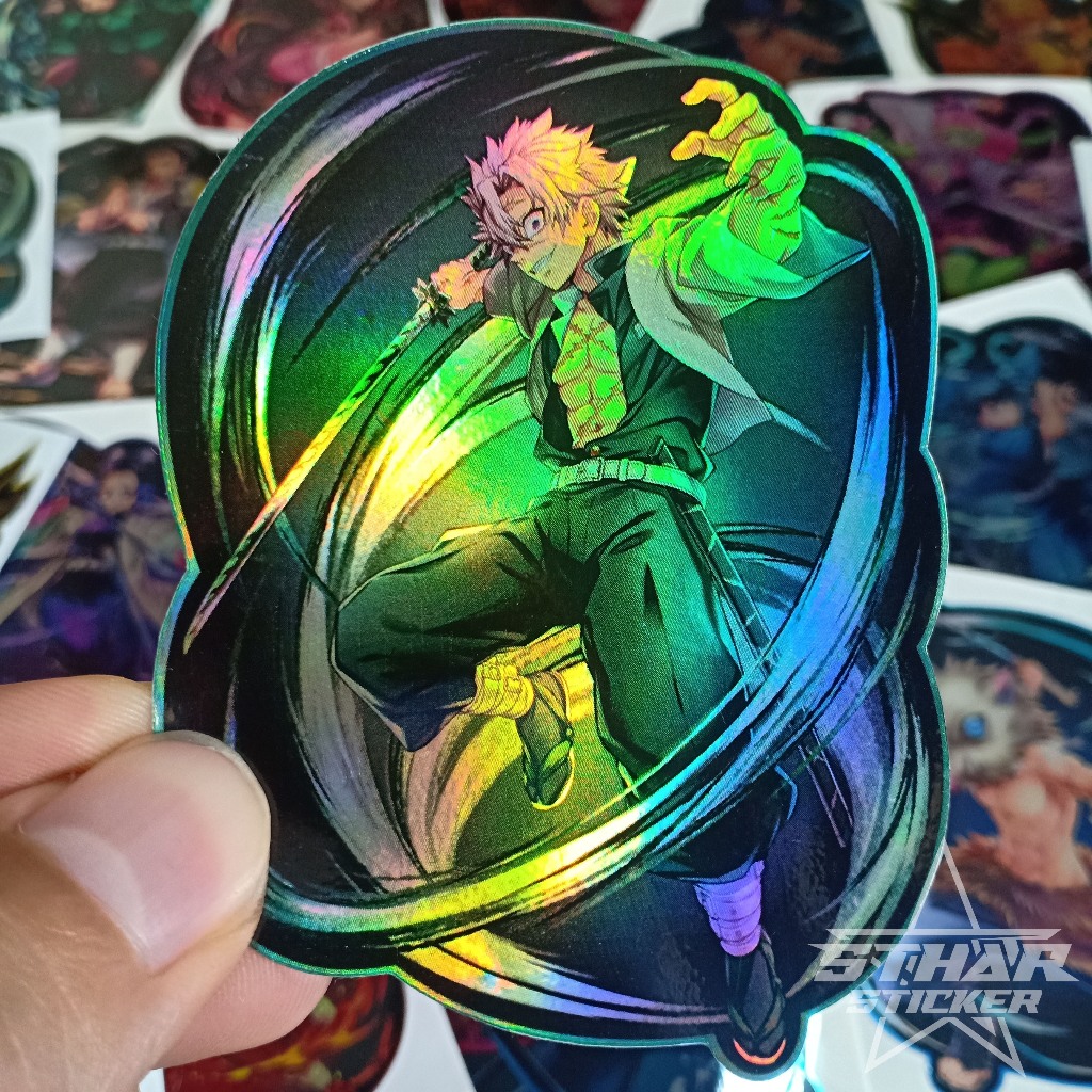 [KNY-01] Stiker | Sticker | Chrome | Hologram | Anime | Demon Slayer | Kimetsu no Yaiba | Sanemi
