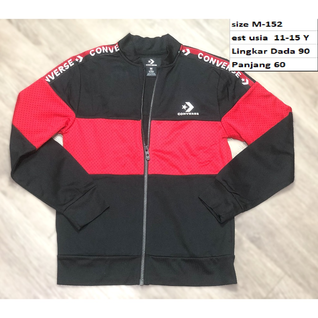 CONVERSE - Jaket Remaja Tracktop Tebal Second Preloved