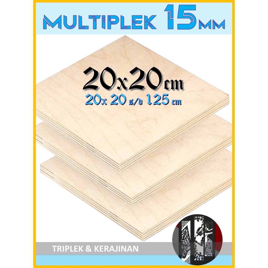 Multiplek | Triplek 15mm 20 x (20 s/d 125 cm) || Triplek | Multiplek 15 mm