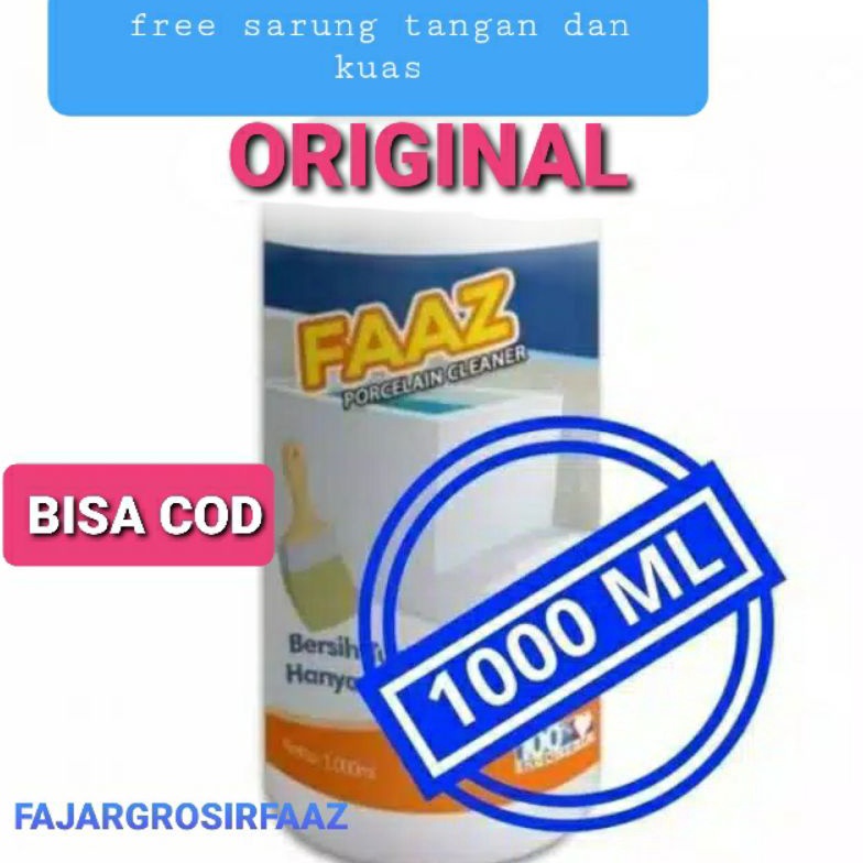 Serbu sekarang Faaz Porcelain Cleaner 1ml Pembersih Keramik Kamar Mandi Porcelain Faaz Cleaner Pembe