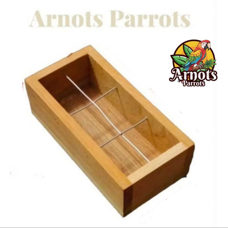 CEPUK KAYU JATI TEMPAT WADAH PAKAN KOLONI BURUNG