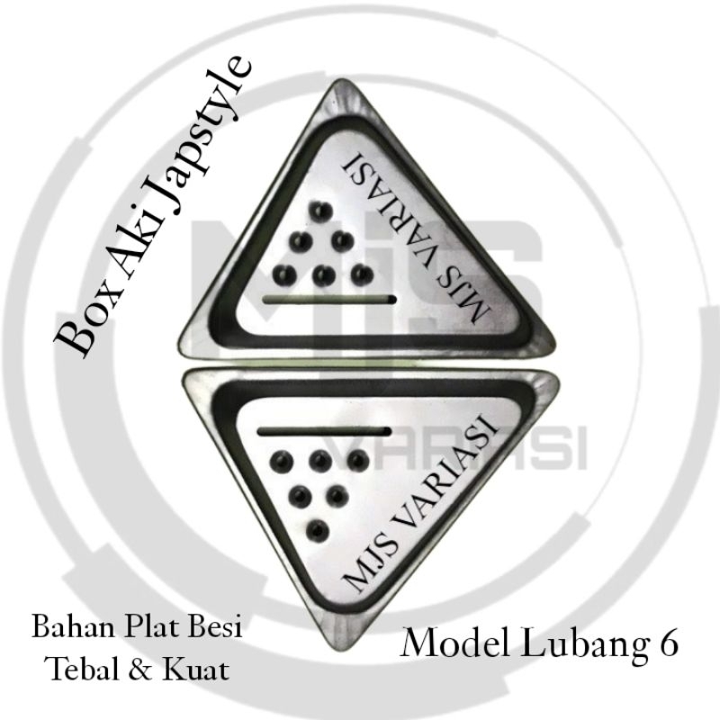 TUTUP COVER AKI ACCU BOX BOK AKI MOTOR COSTUM JAPSTYLE  CLASSIC KLASIK UNIVERSAL (1 SET KANAN KIRI)