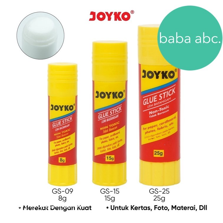 

Glue Stick Lem Kertas Batang Joyko GS-09 GS-15 GS-25 Kecil Sedang Besar Lem Kertas Joyko Glue Stick