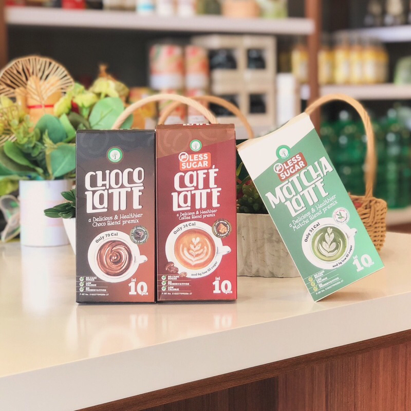 

NAMASTE SACHET LESS SUGAR BLEND MIX | Coffee Latte, Choco Latte & Matcha Latte | Minuman Instant per-sachet coklat, coffee & matcha