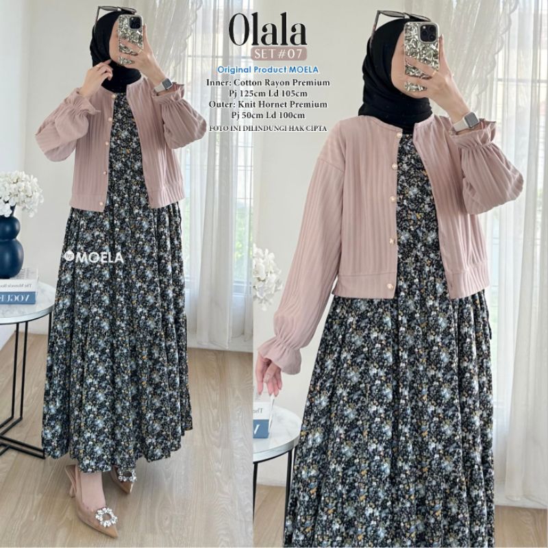 Olala Set By Moela Set Baju Muslim Bahan Premium Set Baju Wanita Terbaru 2024