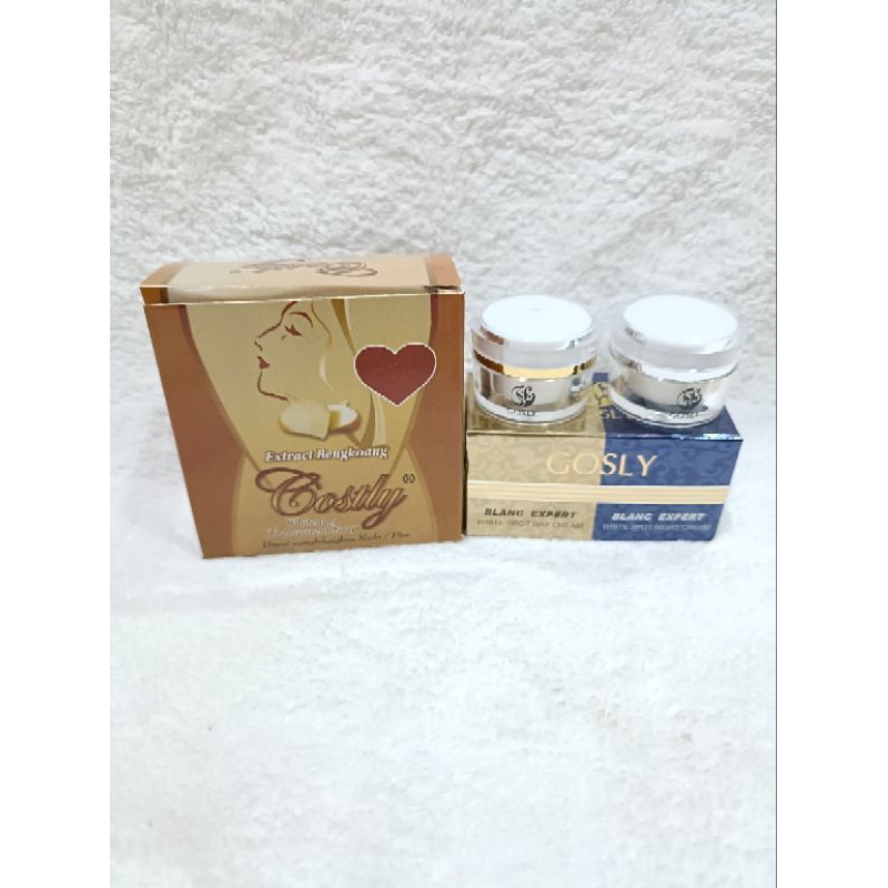Cream goslly siang dan malam+ sabun madu gosly