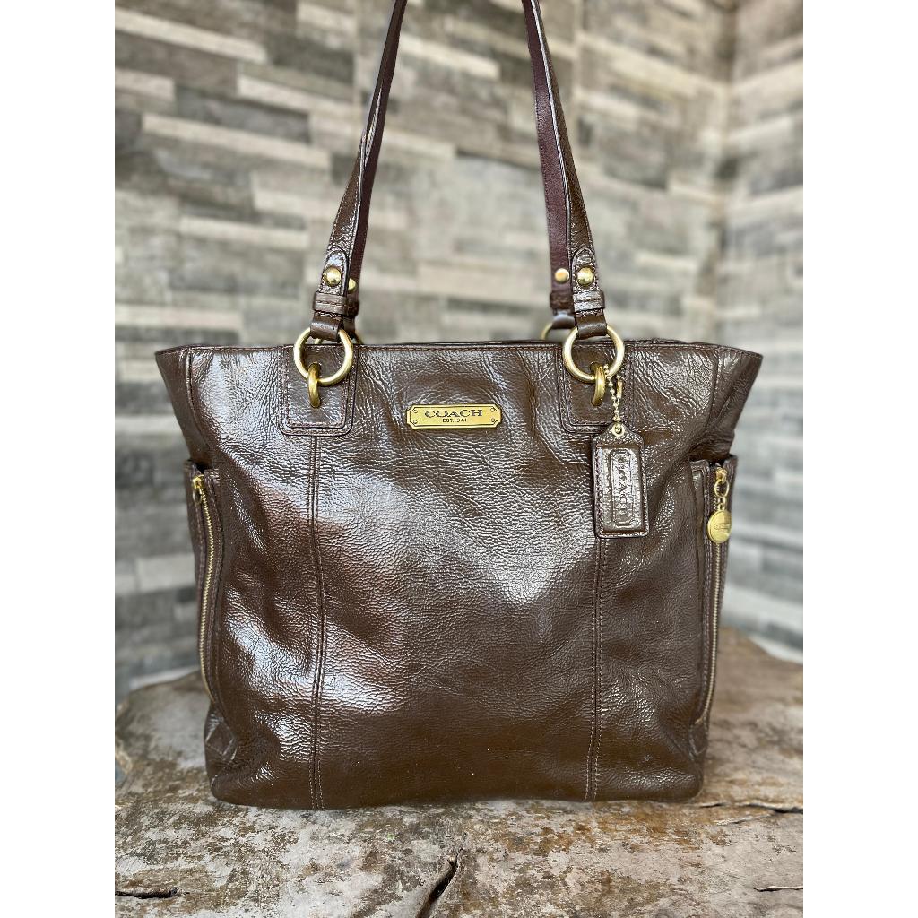 Tas Tote Wanita Original 100% - Tas Tote Coach Gallery Brown Bag