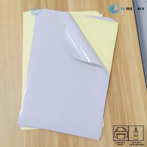 

Ay00! STICKER CHROMO A4 ISI 50 LEMBAR / KERTAS STIKER GLOSSY MENGKILAP A4