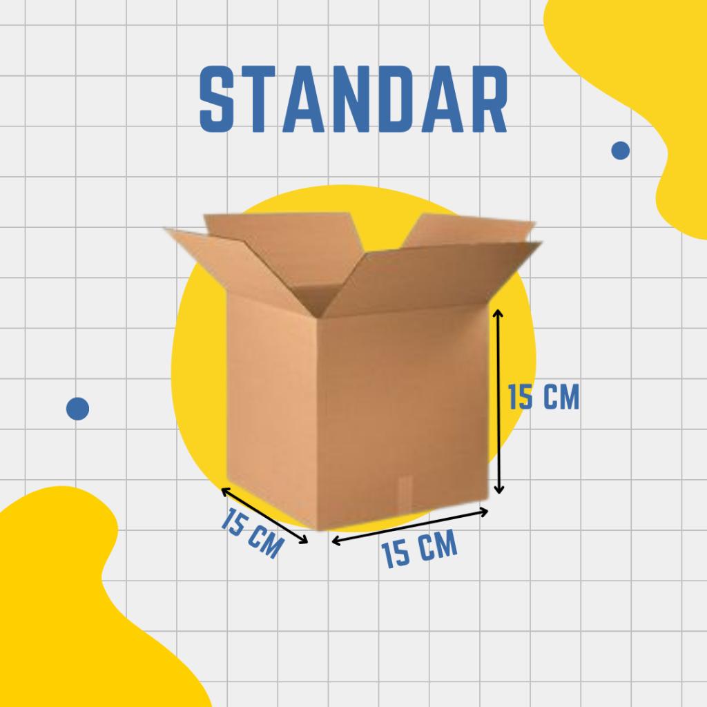 

Kardus / Box Packing Standar Polos Ukuran 15cm x 15cm x 15cm