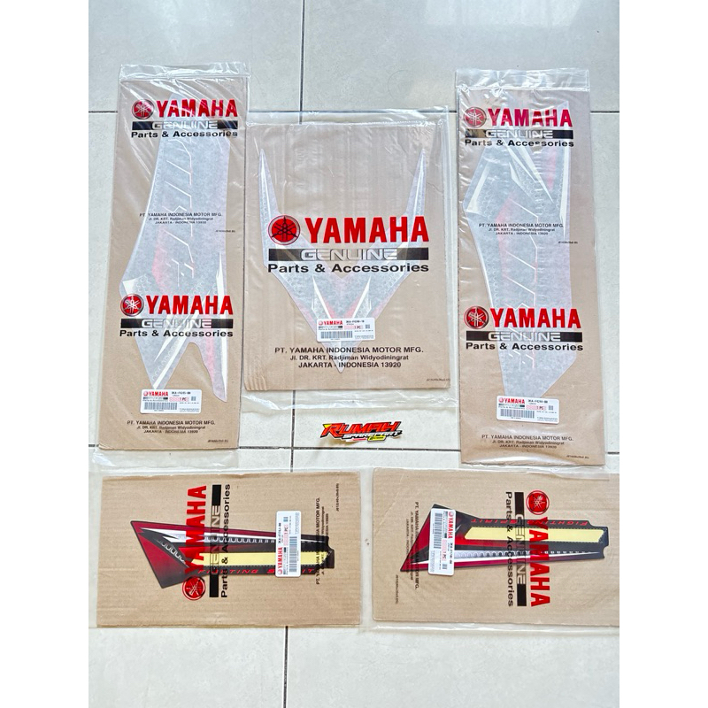 STRIPING STIKER MERAH 2008 RX KING FULLSET ORIGINAL