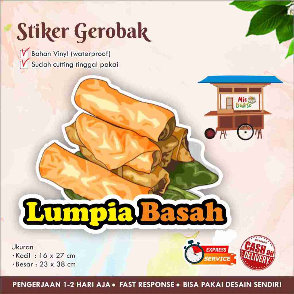 

STIKER KACA GEROBAK VINYL LUMPIA BASAH